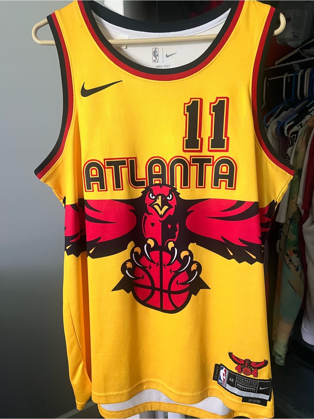Nike Atlanta Hawks city edition jersey size 48